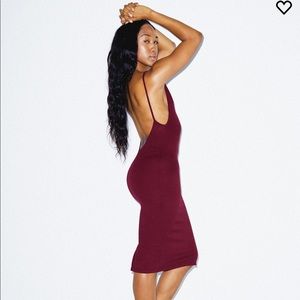 American apparel open back dress